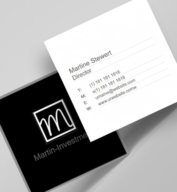 Square Business Card Template 7